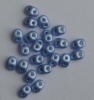 Superduo Blue Alabaster Pastel Lt Sapphire Miniduo 02010-25014 Czech Beads x 10g